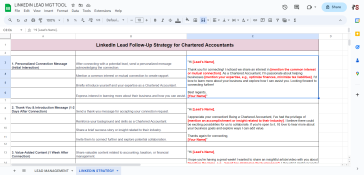 LinkedIn followup strategy tool