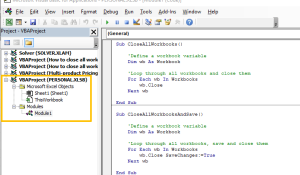 Excel VBA Strategies